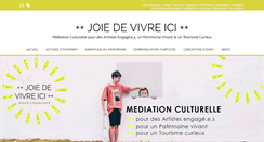 Desktop Screenshot of joiedevivreici.com